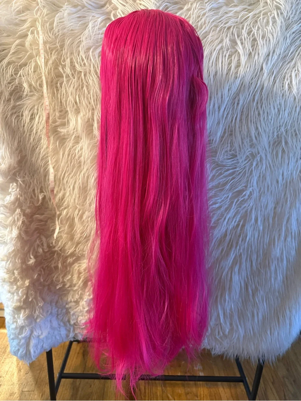 Vibrant Magenta Long Straight Women's Wig